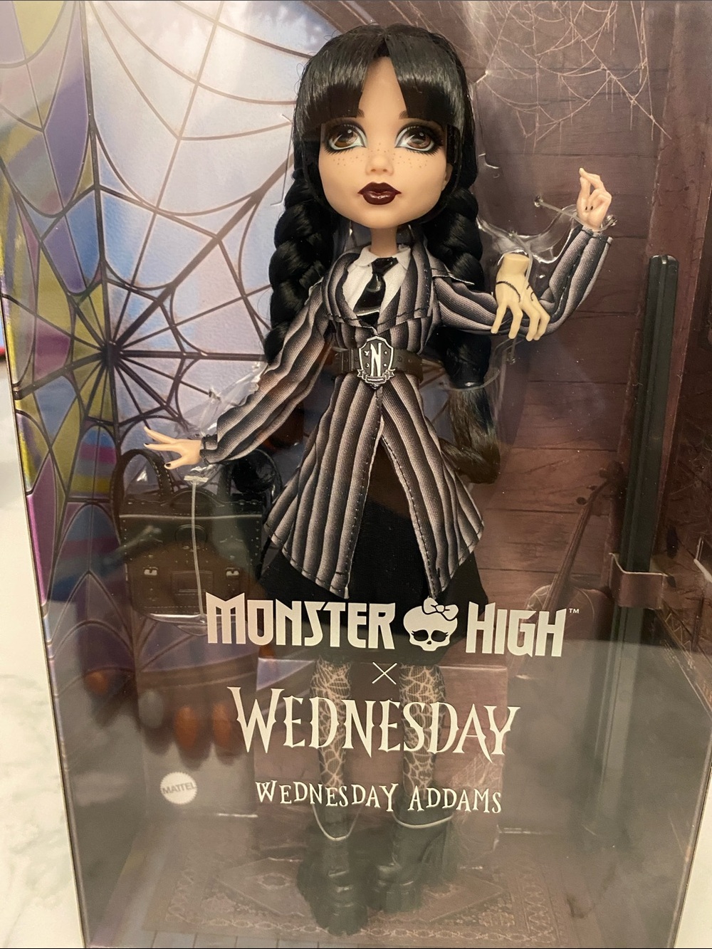 Monster High Wednesday Addams Doll - Black, Gray, White